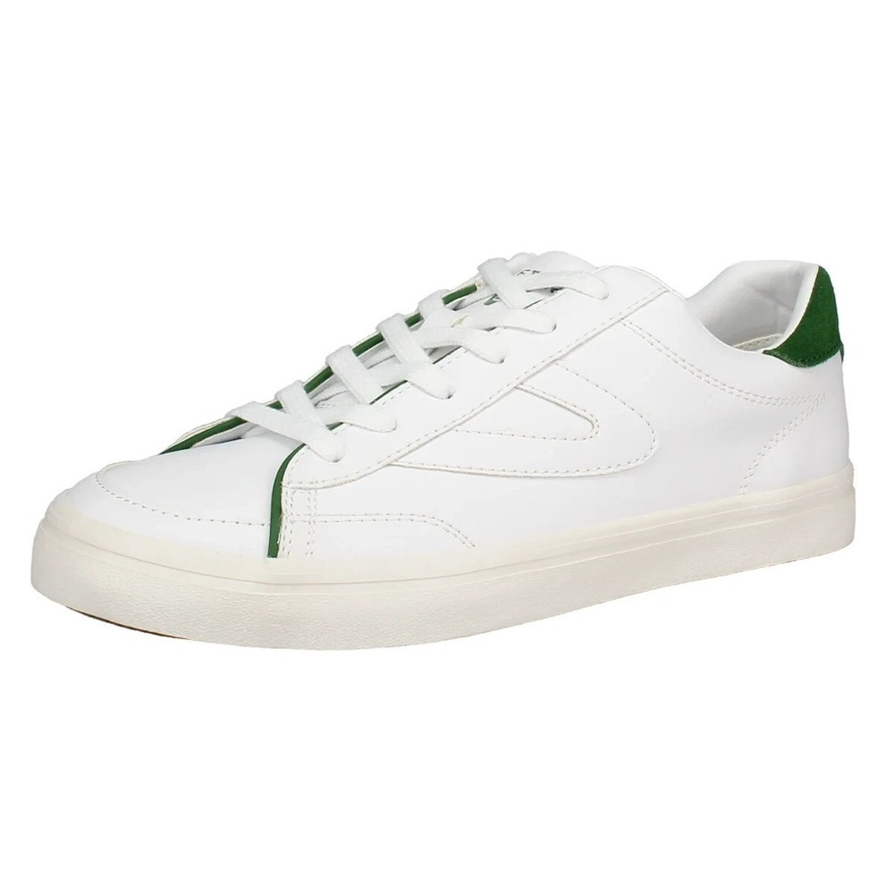 Tretorn Men's White Sneakers with Green Detail, Size 9.5, NWT